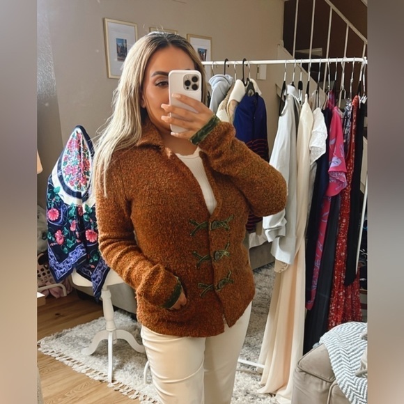 Anthropologie Brown Cardigan Sweater - Picture 1 of 4
